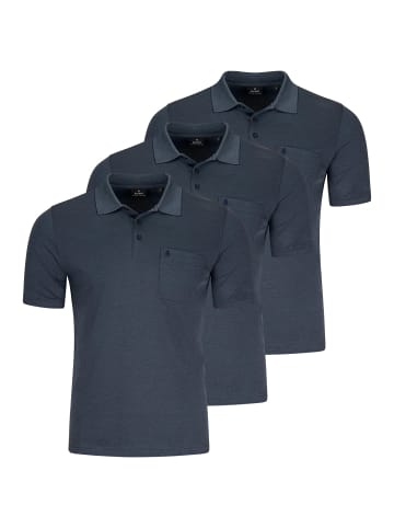 Ragman Poloshirt Basic in Azur