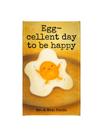 Mr. & Mrs. Panda Gästehandtücher Spiegelei Ei Design mit Spruch in Weiß