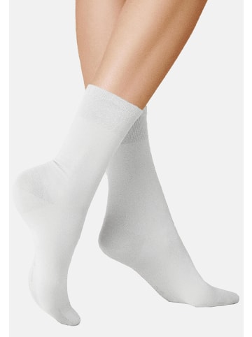Kunert Socken Finest Cotton druckfrei in White