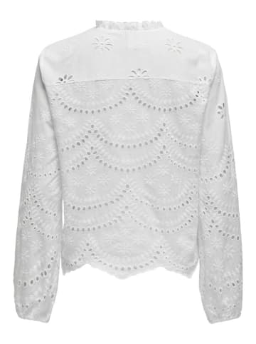 ONLY Langarmbluse in Bright White