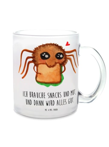 Mr. & Mrs. Panda Tasse Spinne Agathe Sandwich mit Spruch in Transparent