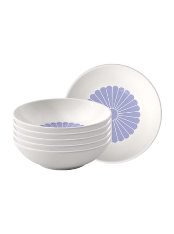 Villeroy & Boch 6er Set Dessertschalen Fleur Couleur in ø 13,2 cm in Bleu
