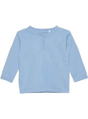 Fixoni Kinder Longsleeve "Blouse LS-Solid" in Blau