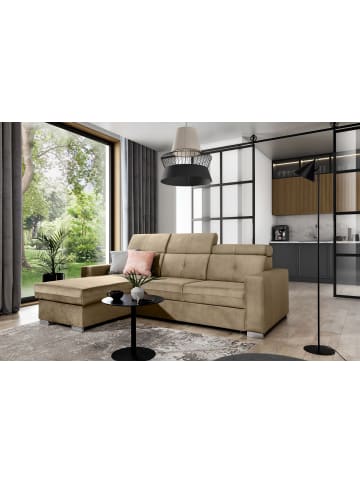 MF Design Falcon Recamiere Links in Braunbeige -  (L) 248 x (B) 248 x (H) 95 cm