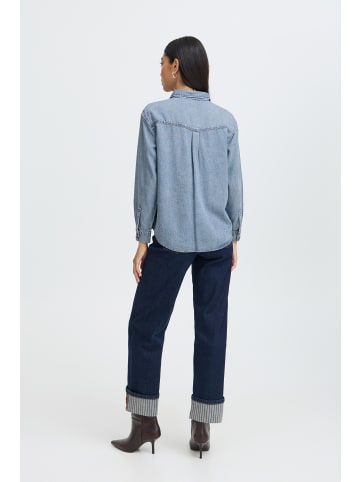 b. young Langarm BYLEVENA Loose fit in Ligth Blue Denim