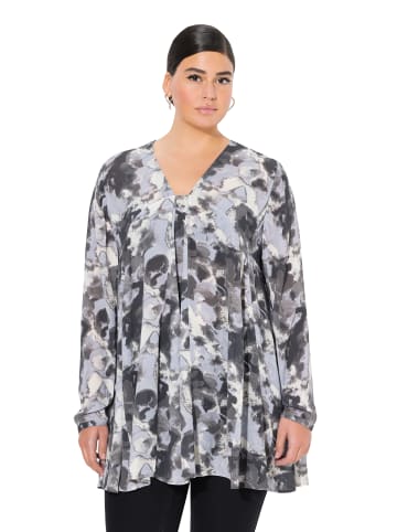 Ulla Popken Bluse in graphitgrau