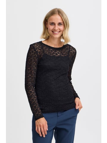 Fransa Shirttop FRYO TEE 1 20614425 modisches Longsleeve in schwarz