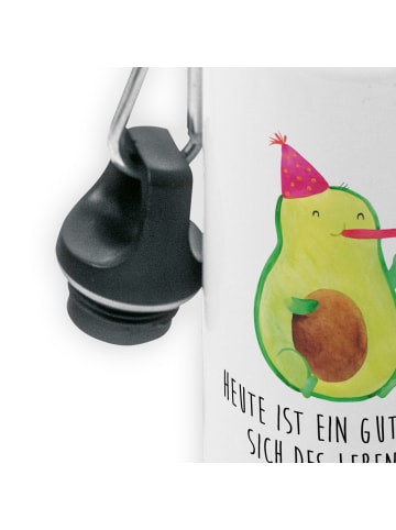 Mr. & Mrs. Panda Kindertrinkflasche Avocado Feier mit Spruch in Weiß