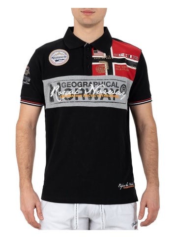 Geographical Norway Herren Regular Fit Kurzarmshirt in Black
