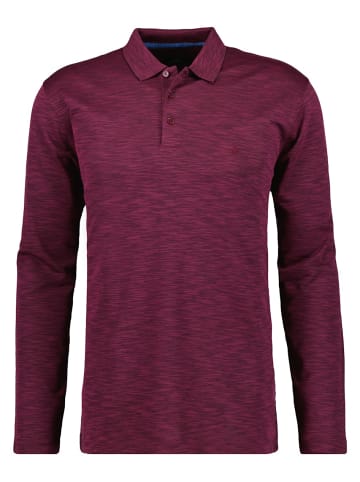 Ragman Softknitpolo Flammdesign, Langarm in Rot