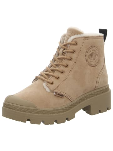 Palladium Schnürstiefelette in braun