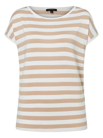 More & More Streifenshirt in cork beige offwhite small yarn stripes jersey