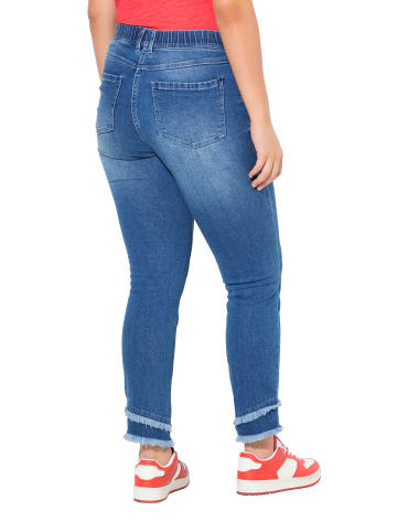 Ulla Popken Jeans in dark blue denim