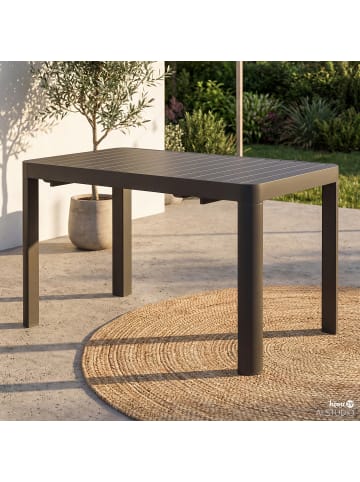 home24 Ausziehbarer Gartentisch Yaro in Anthrazit