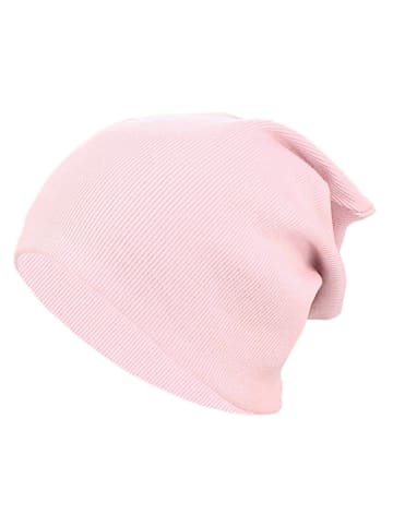 TupTam Unisex Kinder Beanie Mütze Schlauchschal Set in pastellrosa