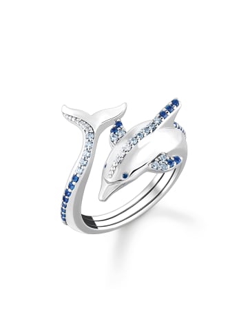 Thomas Sabo Ring in silber, blau