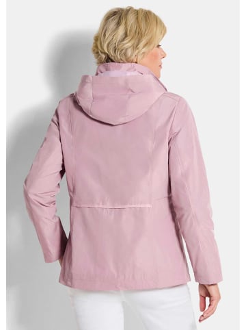 GOLDNER Kurzgröße:  Freizeitjacke Outdoor-Jacke mit Kapuze in rosé