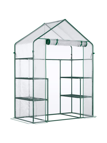 Outsunny Foliengewächshaus 142L x 73B x 195H cm Transparent