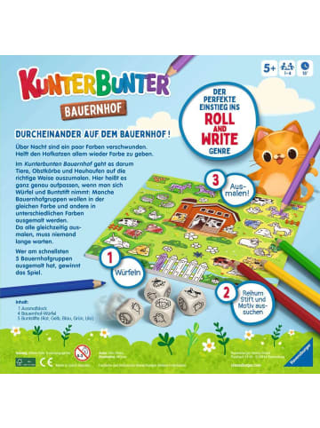 Ravensburger Ravensburger Würfelspiel Kunterbunter Bauernhof in bunt