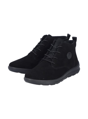 rieker Hohe Sneaker aus Leder „Cuba“ Schwarz