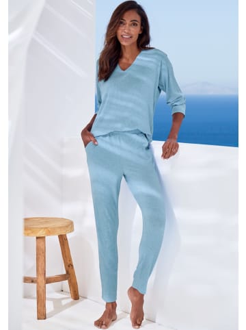 s.Oliver Pyjamahose in hellblau-meliert