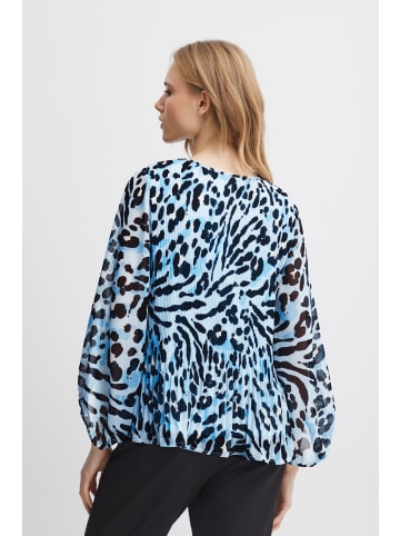 ICHI IHELLY MS Loose fit in Little Boy Blue Leo Print