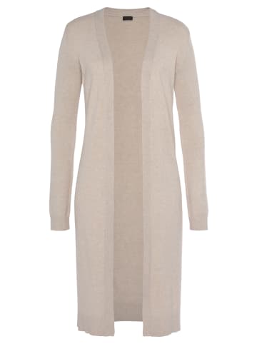 Laura Scott Longstrickjacke in beige-melange