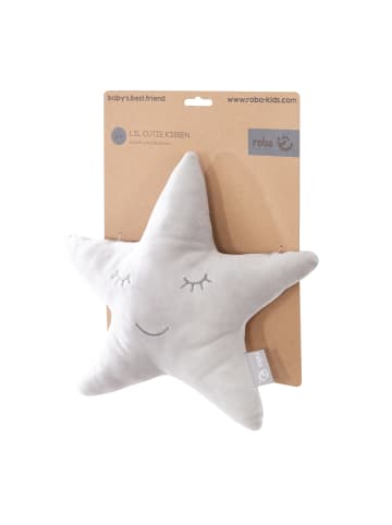 roba 'Style' Kuschelkissen Stern Silbergrau – flauschig fürs Kinderzimmer