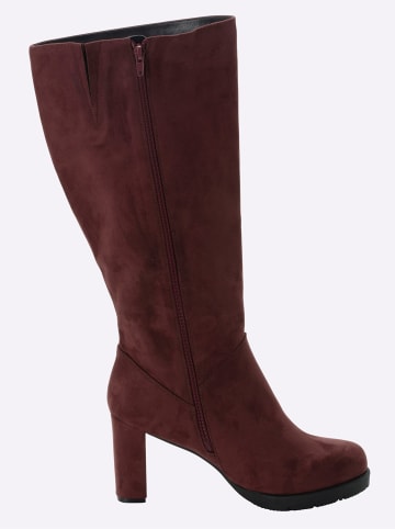 sheego Weitschaftstiefel in burgund