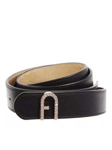 Furla Furla Flow Belt Rev. H.2,7 Strass Nero+Color Gold in black