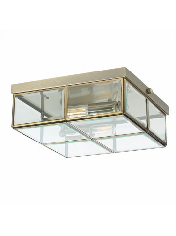 Licht-Erlebnisse Deckenlampe Ø 25 x (H)10 cm in Bronze