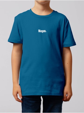wat? Apparel T-Shirt Nope in Blau