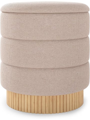 COSTWAY Sitzhocker mit Stauraum 35,5L in Beige