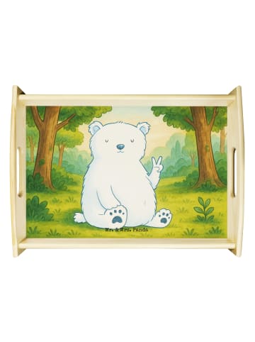 Mr. & Mrs. Panda betttablett Eisbär Faul Design ohne Spruch in Weiß