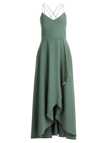 Vera Mont Abendkleid mit Volant in Dark Sage