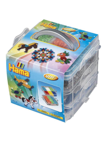 Hama Aufbewahrungsbox, 6.000 Midi-Bügelperlen 3 Stiftplatten - ab 5 Jahren