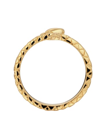 Elli Ring 925 Sterling Silber Schlange in Gold