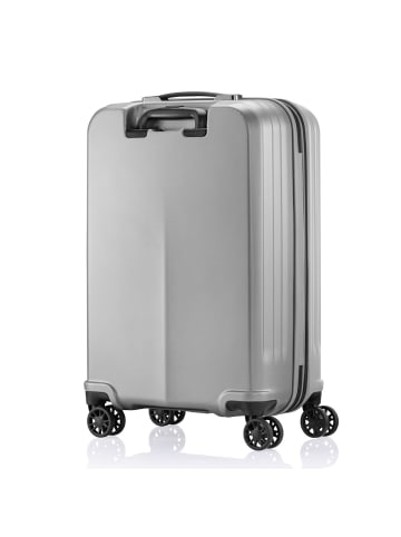 Pack Easy Genius 4 Rollen Trolley L 76 cm mit Dehnfalte in silber
