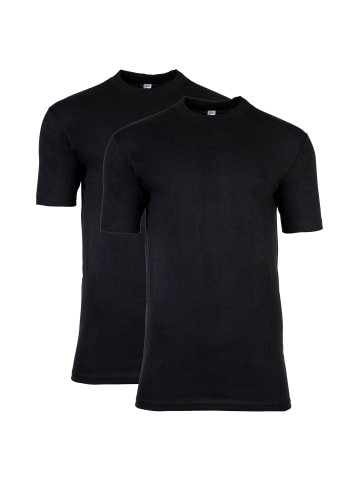 HOM T-Shirt 2er Pack in Schwarz