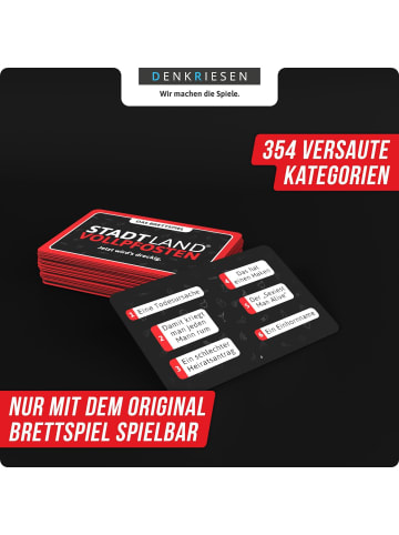 DENKRIESEN STADT LAND VOLLPFOSTEN® - Das Brettspiel - ERWEITERUNG - ROTLICHT EDITION...