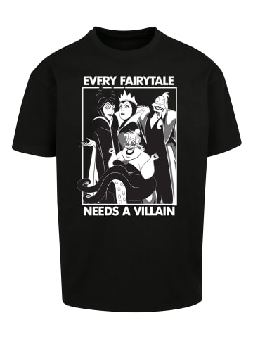 F4NT4STIC Heavy Oversize T-Shirt Jedes Märchen braucht einen Bösewicht in schwarz