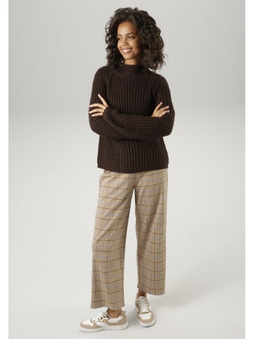 Aniston CASUAL Strickpullover in dunkelbraun