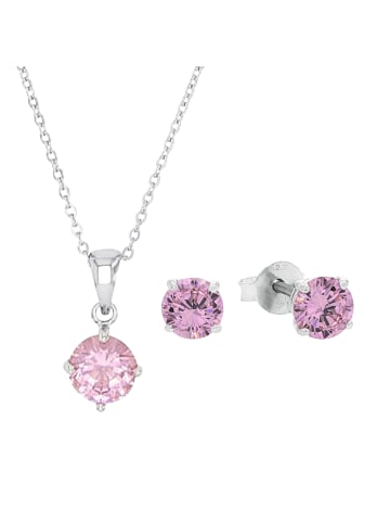 Amor Set Silber 925, rhodiniert in Rosa