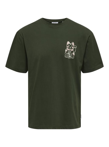 ONLY & SONS T-Shirt 'Keane' in grün