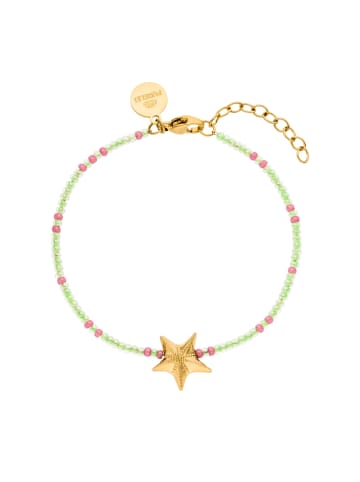 PURELEI Perlenarmband Cheerful in Gold