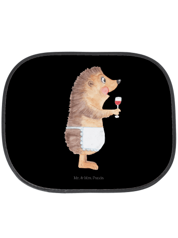 Mr. & Mrs. Panda Auto Sonnenblende Igel Wein ohne Spruch in Schwarz