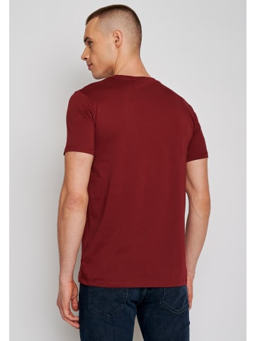 GreenBomb T-Shirt Animal Stay Grounded in Burgunder