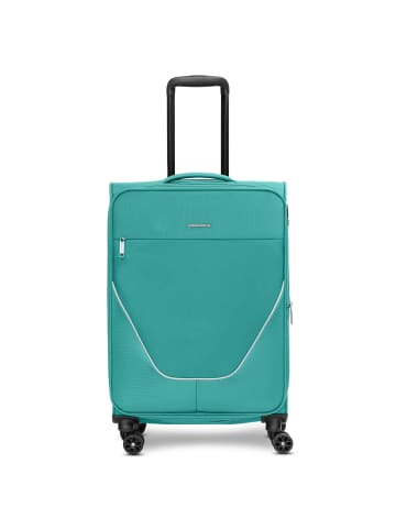 Stratic taska 4-Rollen Trolley M 65 cm mit Dehnfalte in petrol