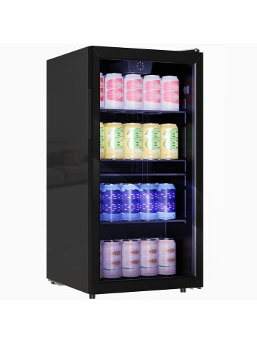 HOMCOM Getränkekühlschrank-47,2L x 43,7B x 83,3H cm-Schwarz