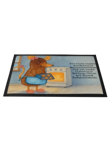 Mr. & Mrs. Panda fußmatte Maus Kekse Design mit Spruch in Weiß